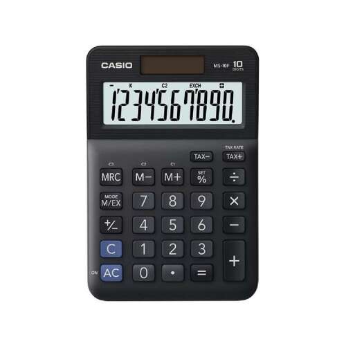 Calculator de birou Casio MS-10F, negru, 10 cifre