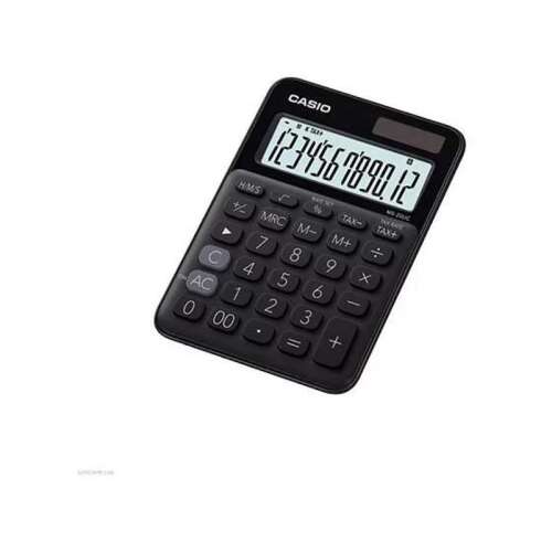 Calculator de birou Casio MS-20F, negru, afișaj cu 12 cifre