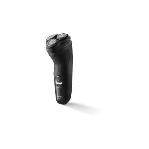 Philips Series 3000 Elektrorasierer, Modell X3051/00, schwarz, schräge Ansicht - Haarentfernung & Rasur