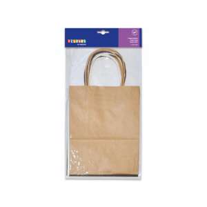 Set de 6 pungi de hârtie maro PlayBox, 19x24,5x10cm - Ambalaje cadouri