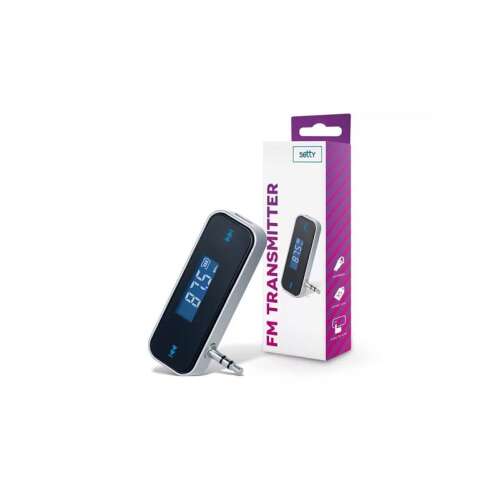 Setty TF-0152 TFM-01 Bluetooth FM-Sender mit AUX-Eingang, silber