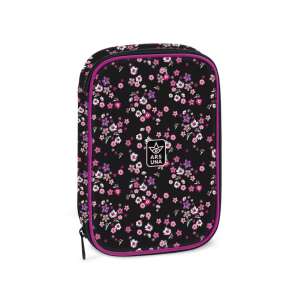 Ars Una Pearl Blossom Black mehrstöckiger Stiftehalter mit Blumenmuster - Ars Una Federmappen