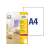 Avery Zweckform L7784-25 Kristálytiszta címkék, 25 ív, A4 méret, lézernyomtatóval nyomtatható, átlátszó címkék üvegekhez, palackokhoz és tartályokhoz