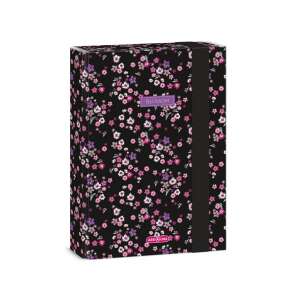 Dosar Ars Una Pearl Blossom Black A/5 cu design floral - Ars Una