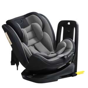 Fotelik samochodowy Pepita Carina I-Size ISOFIX 360° obrotowy, szary-czarny, 0-36kg, dla niemowląt do 12 lat
