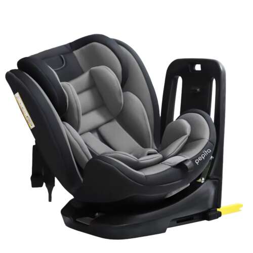 Pepita Carina I-Size ISOFIX 360° rotatable car seat, grey-black, 0-36kg, for newborns to 12 years old