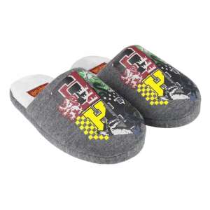 Harry Potter house slippers for kids, size 28/29, grey with house crests - Kids' Shoe