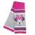 Minnie Mouse pink and grey striped scarf with Minnie Mouse face