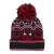 Pletená čiapka s bambul'ou, červená a čierna, s logom Spidermana, značky Cerda