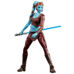 Star Wars The Black Series Aayla Secura akciófigura, 15 cm, fénykarddal - Hasbro