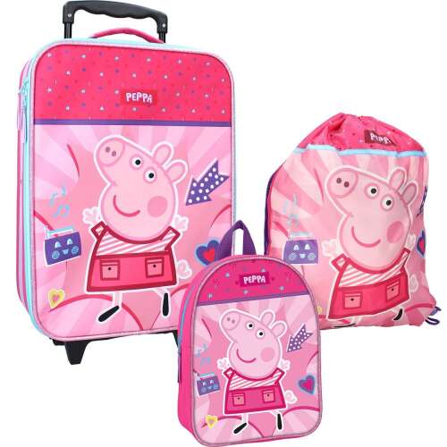 Peppa Pig 3-in-1 Trolley Set: Always Better Together, Suitcase, Small Backpack and Sports Bag 104816025