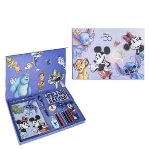 Sada písacích potrieb Disney 100 pre deti, s Mickey Mouse, Minnie Mouse, Stitchom a ďalšími postavami Disney. Obsahuje ceruzky, perá, nálepky a mnoho ďalších. - Papiernické súpravy