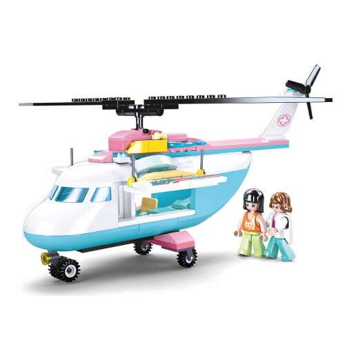 Sluban Girl's Dream helikopter építőjáték készlet, 163 darabos, 2 figurával - Műanyag építőjáték