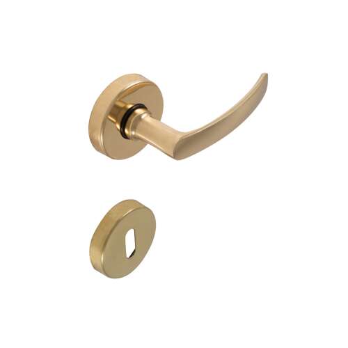 Páró Réz BB door handle, gold finish, modern design