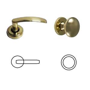 Para miedzianego przycisku/pokrętła BB 104820778 - Gomboss Gałka i klamka do drzwi