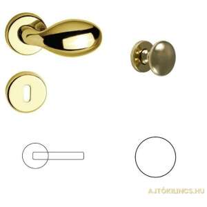 Türknauf und Spindel Set aus Messing, Eingangstürbeschläge - Gomboss Türknäufe & Türklinken