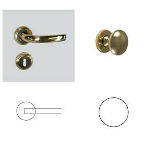 Márton Mosadzný BB gombík/rúčka 104820798 - Gomboss Gule a kľučky dverí