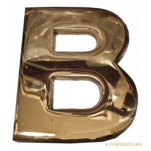 Duża Mosiężna Litera B - 6,5 cm Dekoracyjna Litera Ścienna - Tablica rejestracyjna domu