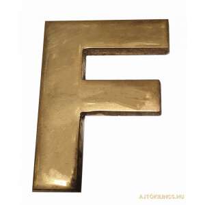 Mosiężna litera F, 6,5 cm, dekoracyjny alfabet ścienny - Tablica rejestracyjna domu