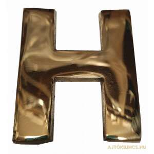 Réz H betű, 6,5 cm-es dekorációs fali rögzítés - Gomboss