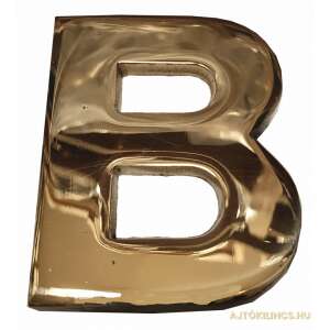 Betű Kicsi B 4,5cm Réz - Malé mosadzné písmeno B na dekoráciu steny - Čísla domov