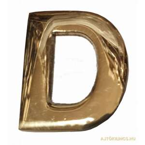 Betű Kicsi D 4,5cm Réz, malé mosadzné písmeno D na dekoráciu - Čísla domov
