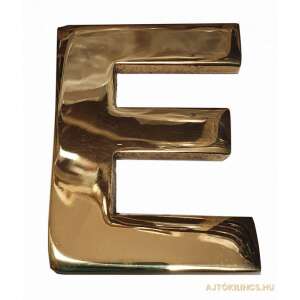 Betű Kicsi E 4,5cm Réz, malé mosadzné písmeno E na dekoráciu steny - Čísla domov