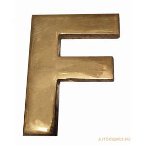 Betű Kicsi F 4,5cm Réz, malé mosadzné písmeno F na dekoráciu steny - Gomboss