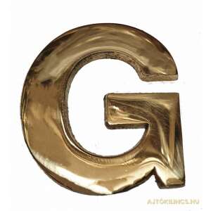 Betű Kicsi G 4,5cm Mosiężna litera do dekoracji ściennej - Tablica rejestracyjna domu