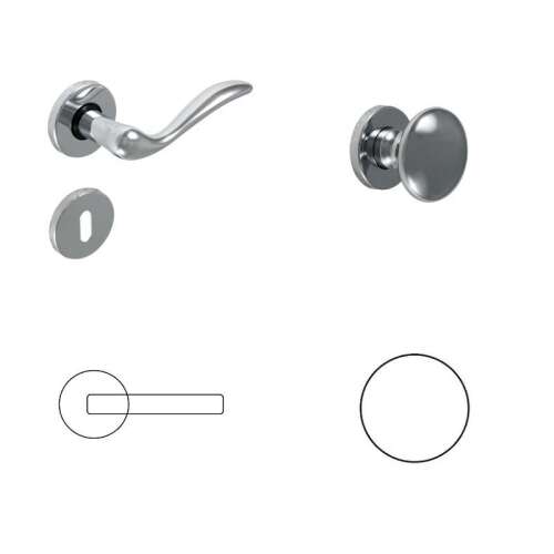 Molli Hell Chrome BB Knopf/Türknauf 104820855