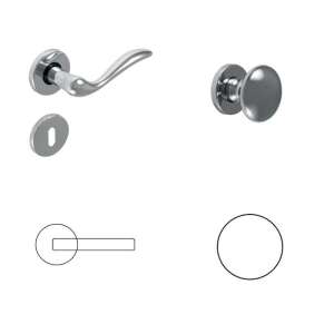 Molli Hell Chrome PZ Knopf/Türknauf 104820856 - Bau & Renovierung