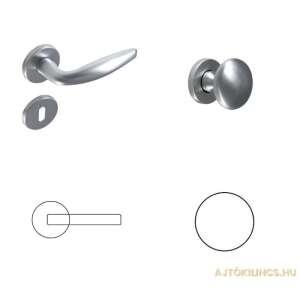 Easy Prémum Szatén Króm Felület WC Gomb/Kilincs 104820994 - Forme