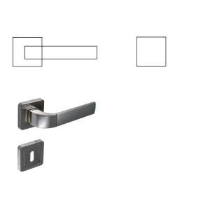 Primo Quadrat Satin Chrome Oberfläche PZ Knopf/Türknauf