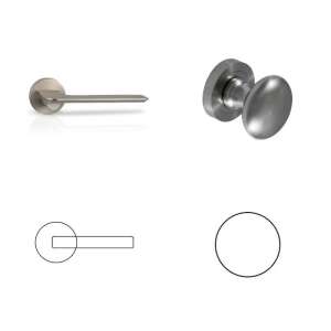 Mantis Körrozettás Szatén Króm Felület PZ Gomb/Kilincs 104821029 - Perfekto