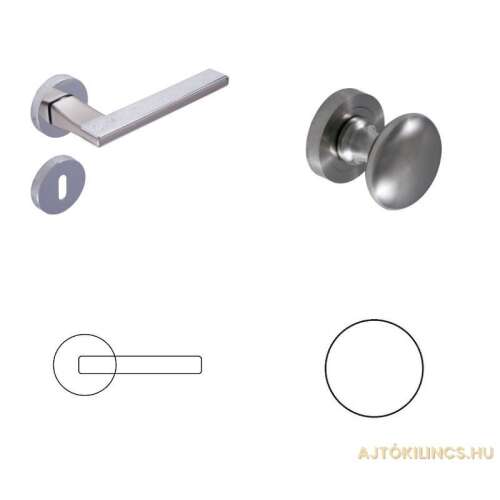 Povrch Alpha Satén chróm PZ Tlačidlo/Rukoväť 104821031