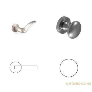 Addict Szatén Króm Felület BB Gomb/Kilincs 104821033 - Perfekto