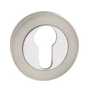 Körrozetta Bicolor (Figo,Lindo)  Szatén Króm Felület PZ Alsó-Felső Zártakaró 104821040 - Perfekto