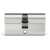 Titán K1 cylinder lock, 30/40 satin chrome finish