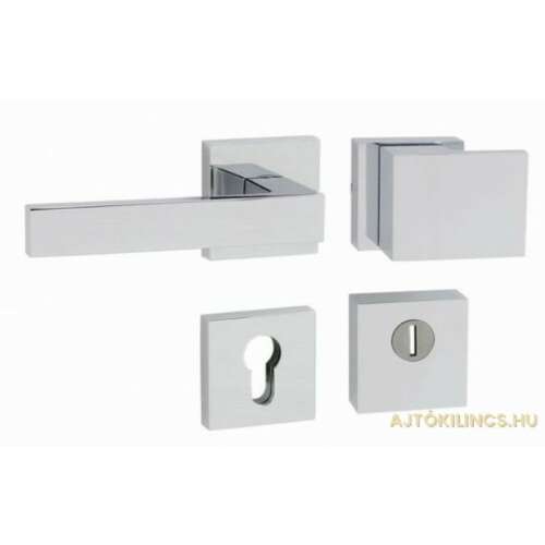 Kwadratowa klamka bezpieczna matowa chromowana/Gałka kwadratowa PZ 104821303