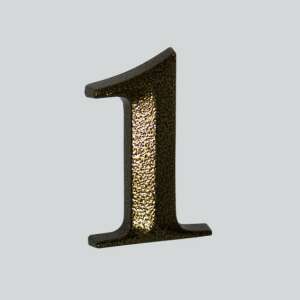 Antické bronzové číslo domu 1, kovová adresa - Čísla domov