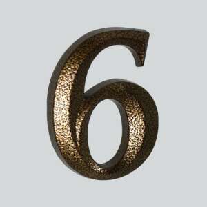 Antické bronzové číslo domu 6 - Čísla domov