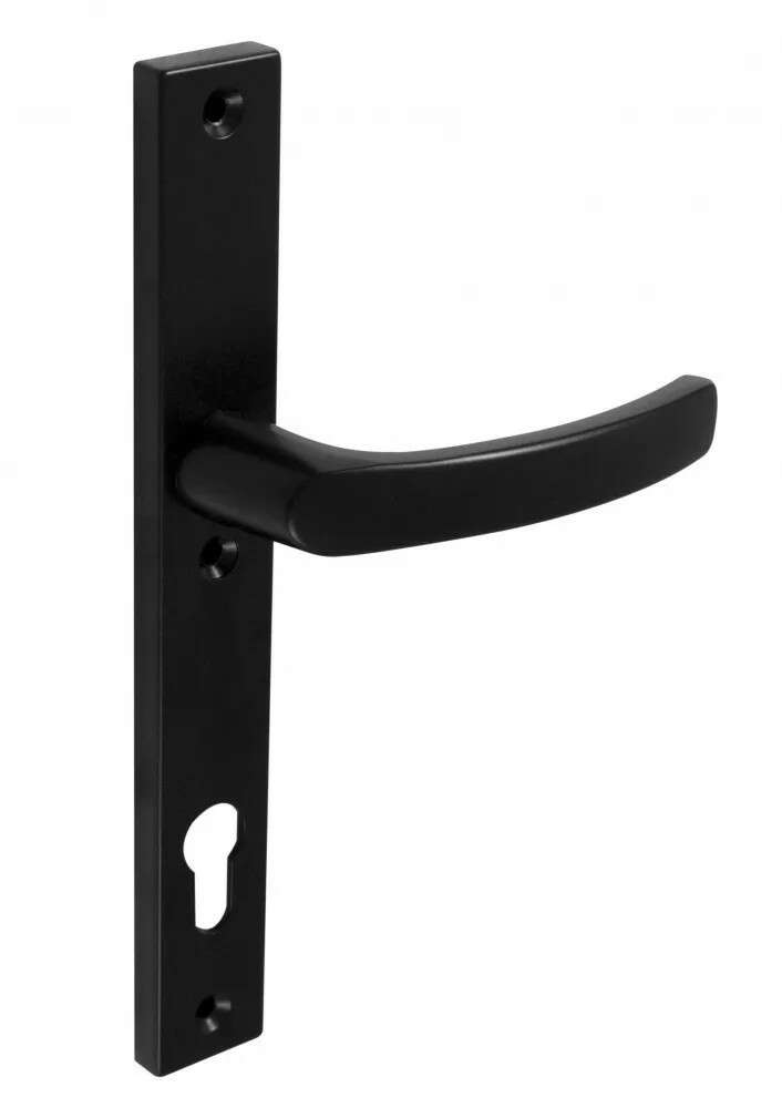 Hero Square Security Black Door Handle 90 PZ
