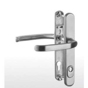 Kľučka dverí Memphis s ochranou valca F1 strieborná 92 PZ - Výstavba&Renovácia