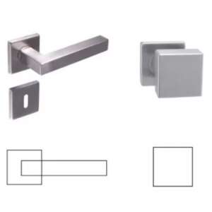 Colombo (kubischer) quadratischer asymmetrischer Edelstahl Inox BB Knopf/Knopf 104821548 - Gomboss Türknäufe & Türklinken