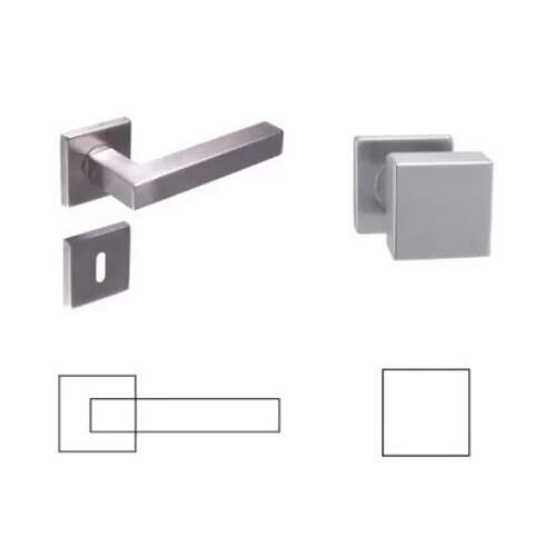 Buton/mâner asimetric pentru WC din oțel inoxidabil Sorrento 104821551