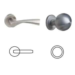 Gréta Valcový gombík/rúčka z nehrdzavejúcej ocele PZ 104821579 - Perfekto Gule a kľučky dverí