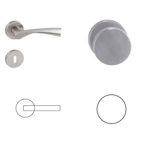 Greta WC gombík/rúčka z nehrdzavejúcej ocele 104821584