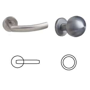 Gina Din Fixed Stift Abgerundetr zylindrischer Knopf/Knopf aus rostfreiem Inox PZ 104821604 - Tür