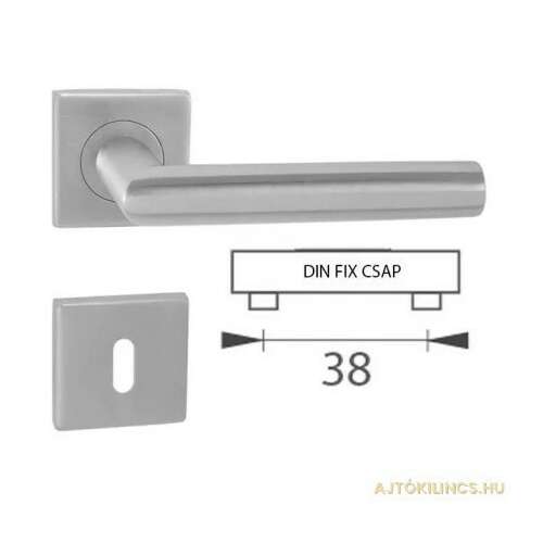 Tímea Buton/Mâner asimetric pentru WC din oțel inoxidabil