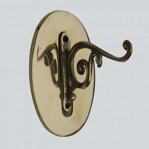 Brass bell holder console, decorative, wall mounted, for bell up to 2 kg - Electrical Installation